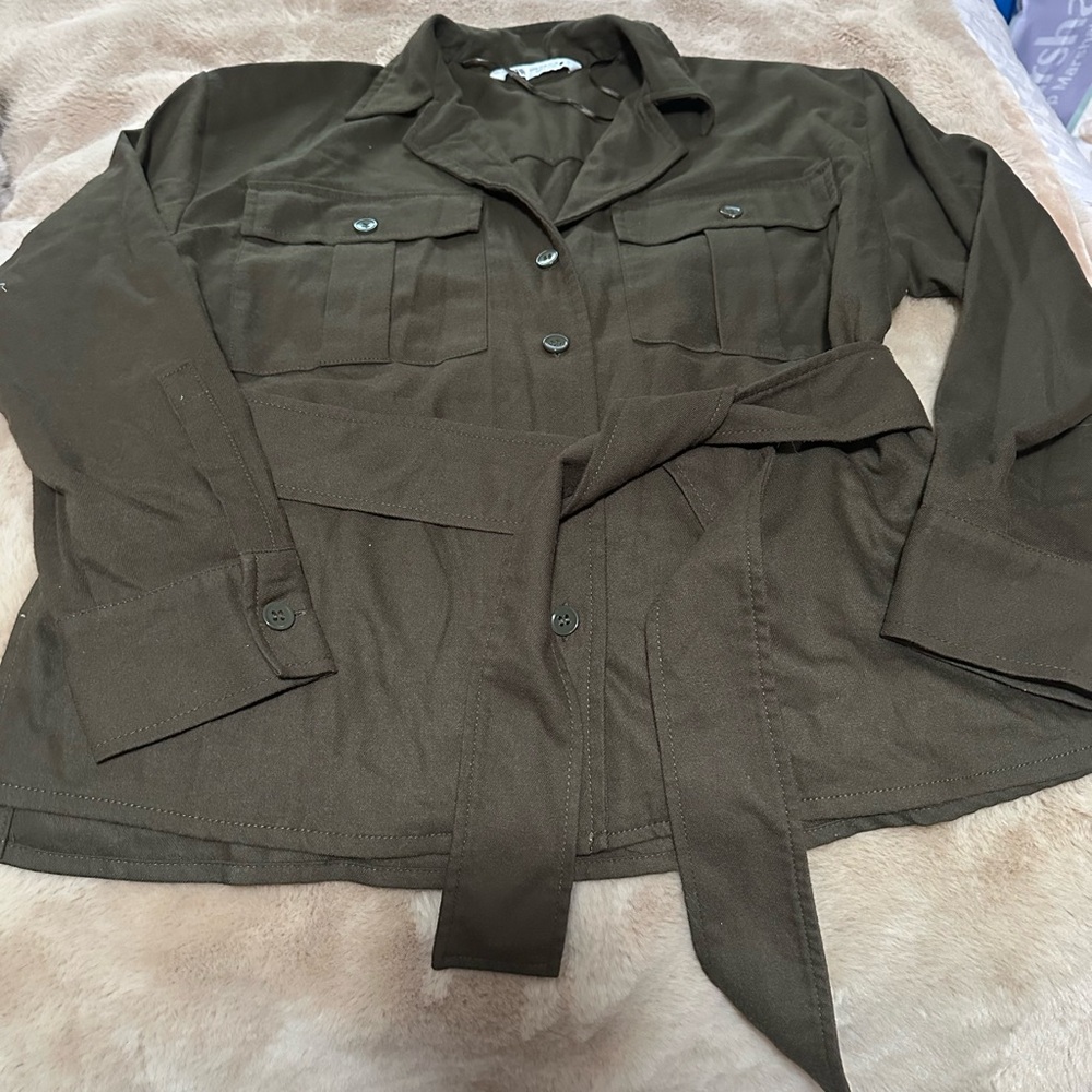 Zara Olive Green Jacket M